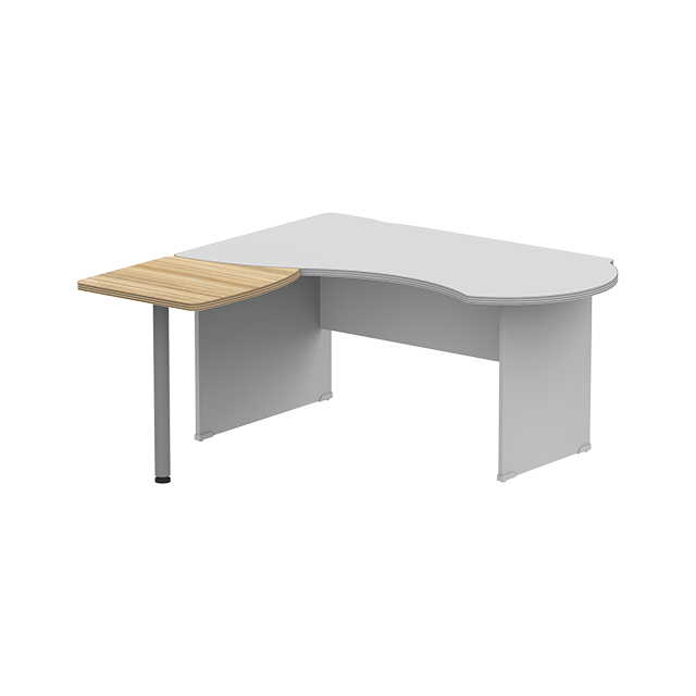 Элемент  приставной для столов 140 / 160 см, левый. Серия офисной мебели Berlin (Берлин).